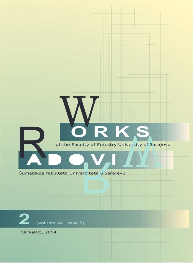 					View Vol. 44 No. 2 (2014): Works of the Faculty of Forestry University of Sarajevo
				