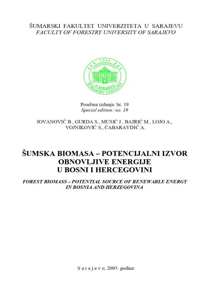 					Pogledaj Svezak 19 Br. 1 (2005): Radovi Šumarskog fakulteta Univerziteta u Sarajevu - Posebna izdanja
				