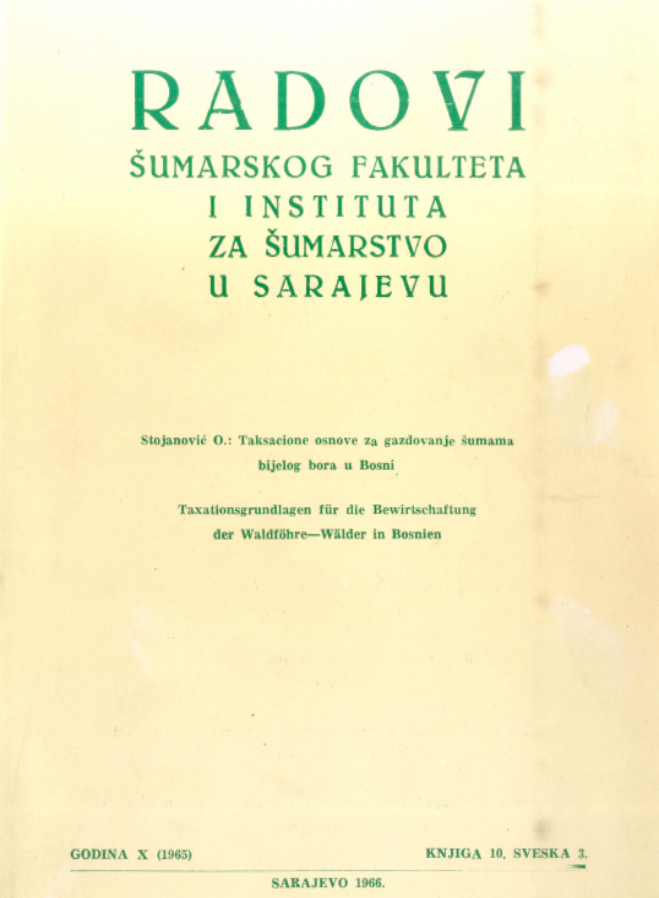 					Pogledaj Svezak 13 Br. 3 (1965): Radovi Šumarskog fakulteta i Instituta za šumarstvo u Sarajevu
				