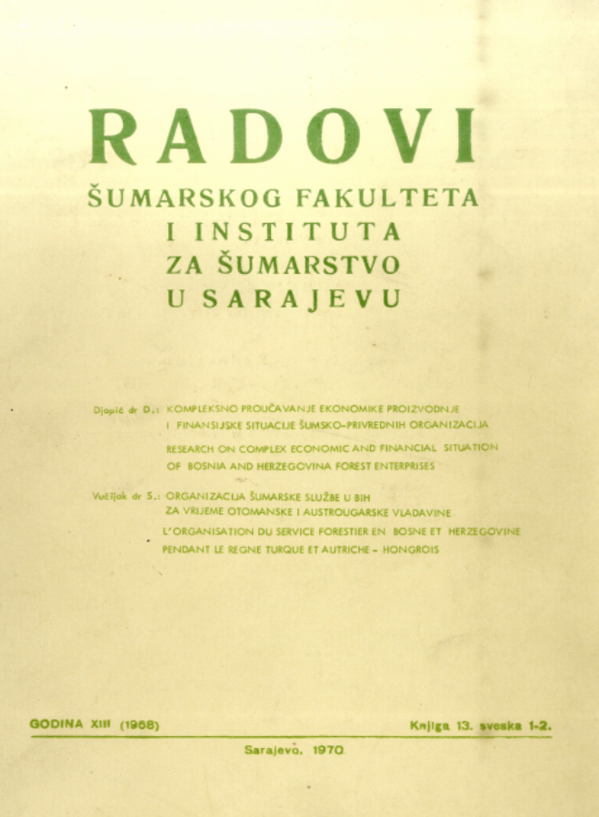 					Pogledaj Svezak 16 Br. 1-2 (1968): Radovi Šumarskog fakulteta i Instituta za šumarstvo u Sarajevu
				
